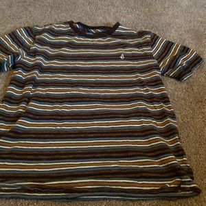 Striped Volcom shirt boys medium